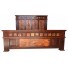 Bed with Copper Panels & Wood - Renata -